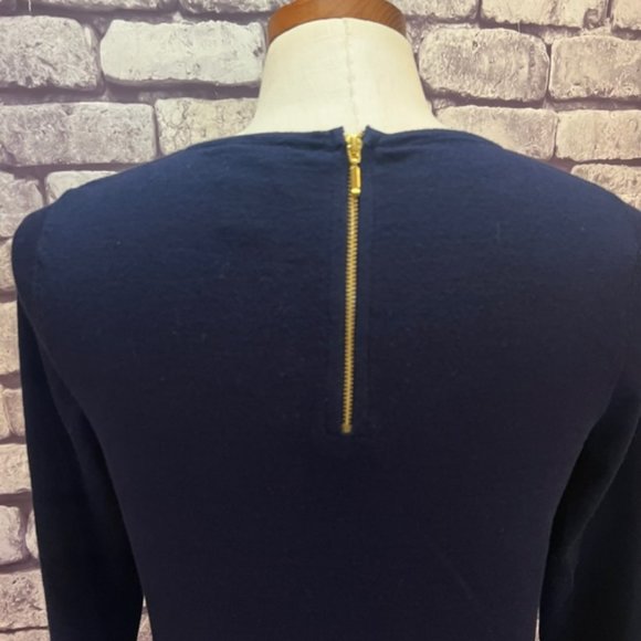 Chico's Navy Long Sleeve Pullover Sweater Size Small - Picture 7 of 9